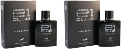 NUROMA CFS 21 CLUB CODE BLACK COMBO PERFUME 100ML ( PACK OF 2 Eau de Parfum  -  200 ml(For Men & Women)