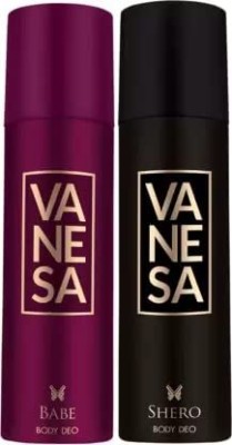 VANESA bebe and shero deodrnt Body Spray  -  For Women(150 ml, Pack of 2)