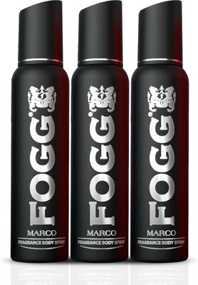 FOGG Marco Deodorant with -Long Lasting Perfume Body Spray  -  For Men(450 ml, Pack of 3)