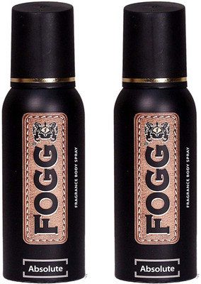 FOGG Absolute Deodorant (Black) Body Spray - For Men (150 ml) pack of 2 Deodorant Spray  -  For Men(300 ml, Pack of 2)