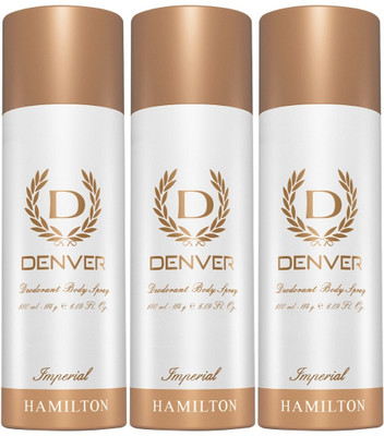 DENVER Imperial Body Spray - For Men(540 ml, Pack of 3)
