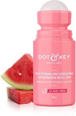 Dot & Key Watermelon Cooling Underarm Roll On,Odour & Sweat Controls ,Smooths Skin Deodorant Roll-on  -  For Men & Women(50 ml)