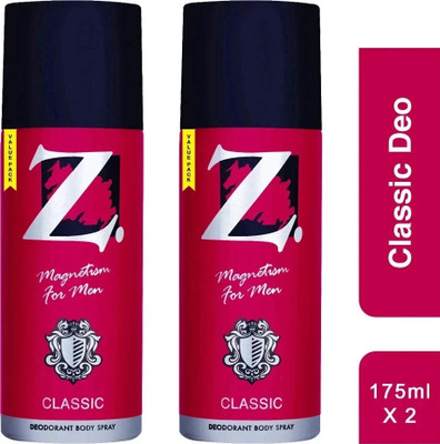 Z - Magnetism for Men 175ml Deo Deodorant Spray  -  For Men(350 ml, Pack of 2)