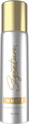 SIGNATURE White Long Lasting Elegant & Distinctive Fragrance Skin Friendly Deodorant Body Spray  -  For Women(70 ml)