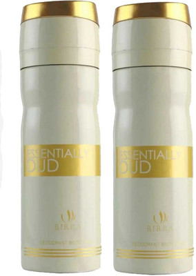 BIRRA ESSENTIALLY OUD DEODORANT, 200 ML EACH , PACK OF 2 Body Spray  -  For Men & Women(400 ml, Pack of 2)
