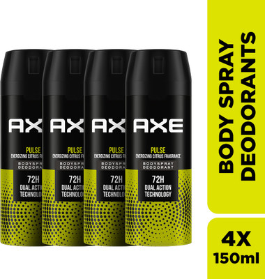 AXE pulse Body Spray - For Men(150 ml, Pack of 4)