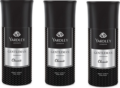 YARDLEY Gentlemen Deo Combo Pack of 3 Deodorant Spray  -  For Men(150 ml, Pack of 3)