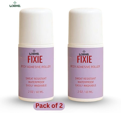 LORSHEL Fixie Body Adhesive Roller helps you wear flowy outfits without fear Deodorant Roll-on  -  For Men & Women(120 ml, Pack of 2)