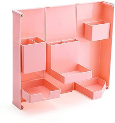 kunjsale 6 Compartments Plastic Pen Holder(Multicolor)