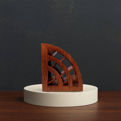 VIAPRADHAN 5 Compartments WOODEN REMOTE STAND(Brown)