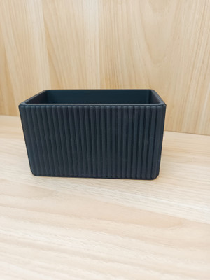 Shape Factory 1 Compartments plastic container(Black)