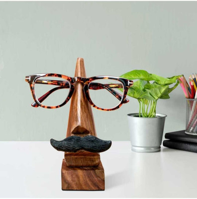 Voody 0 Compartments Wood Goggle Stand(Brown)