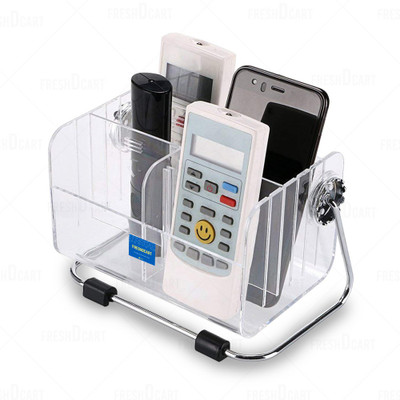 FreshDcart 6 Compartments plastic Desk Organizers(White)