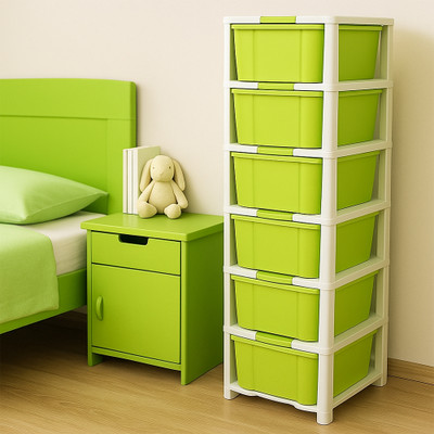 MAXTID 6 Compartments Plastic PP(Green)