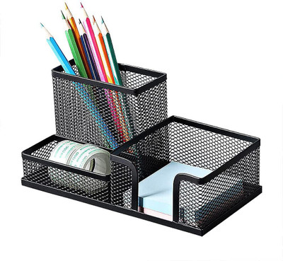 Sygnius 3 Compartments Metal Tabletop(Multicolor)