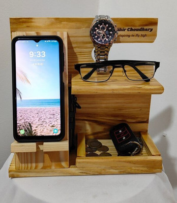 woodyplasto 4 Compartments wooden wooden docking station(TIKWOOD)