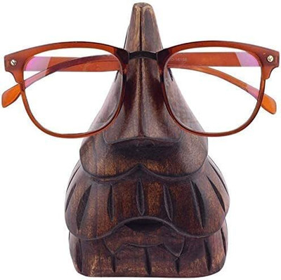 DESI KARIGAR 1 Compartments Wooden Spectacle Holder(Brown)