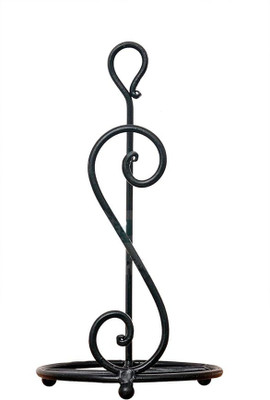Carft 1 Compartments iron Tissue paper holder(Black)