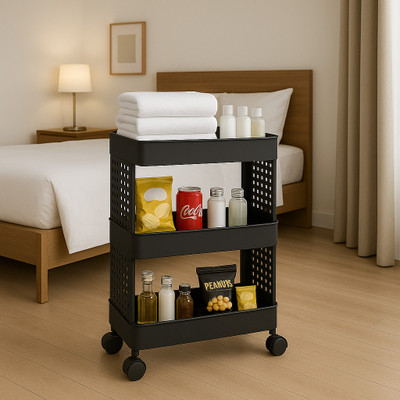 MAXTID 4 Compartments Plastic PP(Black)