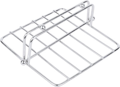Dolin Decor 1 Compartments Stainless Steel Napkin Holder Elegant Tissue Paper Stand for Dining Table, Kitchen Set of 2(Silver)