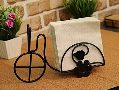 DEMIHEES 1 Compartments iron Modern And Simple Iron Tissue Holder(Black)