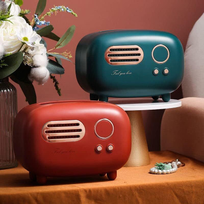 CLOUDHAWLT 1 Compartments plastic Radio shape Tissue Box(Multicolor)