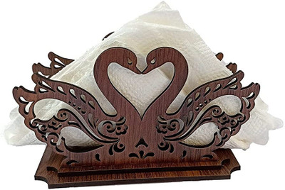 svisindia 1 Compartments wood Tissue Paper Holder(Browan)