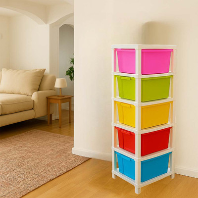 MAXTID 5 Compartments Plastic PP(Multicolor)