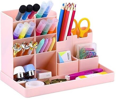VIDORA 12 Compartments plastic pencil holer(Multicolor)