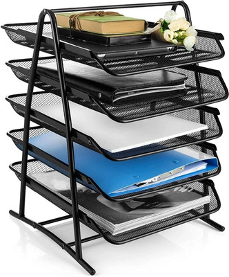 PAVITYAKSH 5 Compartments METAL DOCUMENT TRAY(Multicolor)