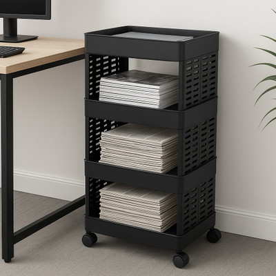 MAXTID 4 Compartments Plastic PP(Black)