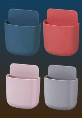 Vyanx 4 Compartments Plastic Remote holder, Mobile holder, Toothpaste holder(Multicolor)