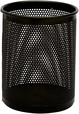 ABAJ 1 Compartments Metal Pen Stand(Black)