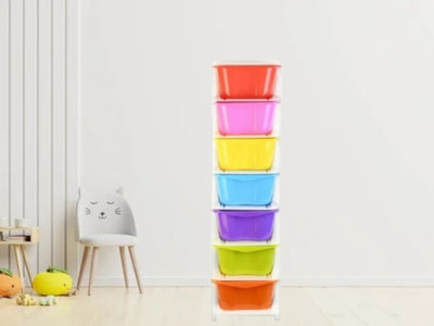 HUMBLE KART 7 Compartments Plastic Multi Purpose(Multicolor)