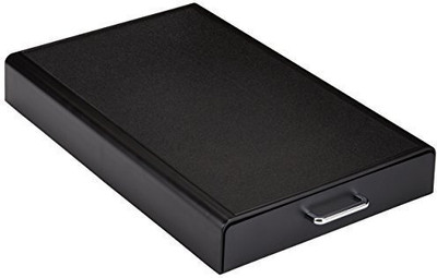 Indian Decor 1 Compartments Metal Desk Organizer(Black)