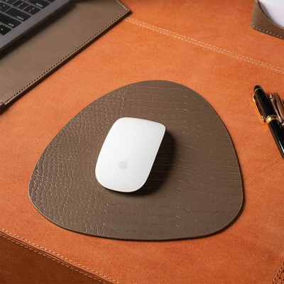 Three Sixty 1 Compartments Leather Mouse Pad(TAUPE)