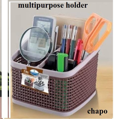 chapo 6 Compartments plastic Desk Organizers(multicolur)