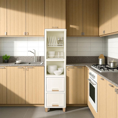Vidroh 5 Compartments Plastic All(White)