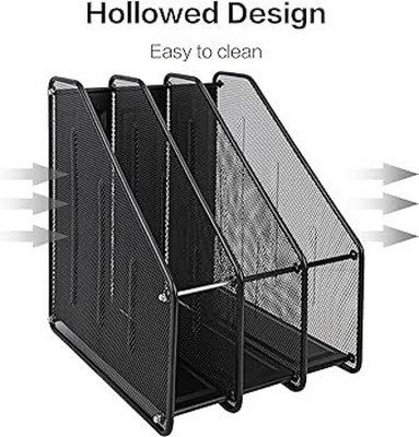 PAVITYAKSH 3 Compartments METAL Tiered Shelf(Black)