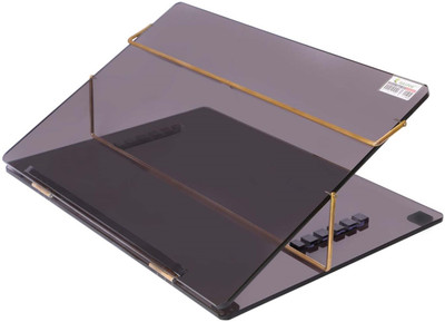 RASPER 2 Compartments Acrylic Writing Desk Office Table Top Elevator With Adjustable Height (Small) 16x12 Inches With Adjustable Height Potable Laptop Table Elevated Reading Desk(Smoke Black) RASPER 2 Compartments Acrylic Writing Desk Office Table Top Elevator With Adjustable Height (Small) 16x12 Inches With Adjustable Height Potable Laptop Table Elevated Reading Desk(Smoke Black)