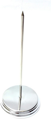 BanteyBanatey 1 Compartments Silver Bill Fork / Memo Holder / Receipt Note Spike / Stick (Pack of 1Pc)(Silver)