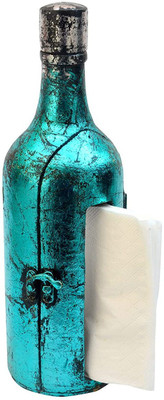 Kesha Spree 1 Compartments Wooden Tissue holder(Blue)