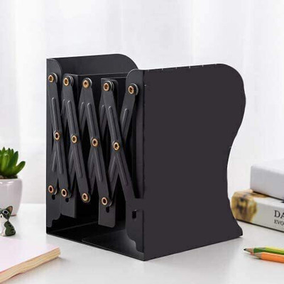 Volo 3 Compartments MILD STEEL BOOK ORGANIZER(Black)