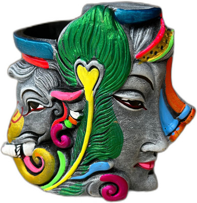 Atchayam Traders 1 Compartments Clay, Terracotta Pen Stand(Grey)
