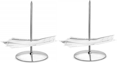 Nexvox 2 Compartments Stainless steel Paper holder(Silver)