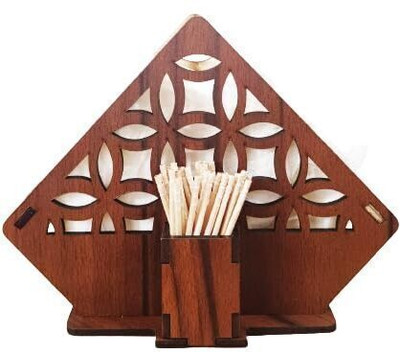 YADE 1 Compartments Wooden Holder(Brown)