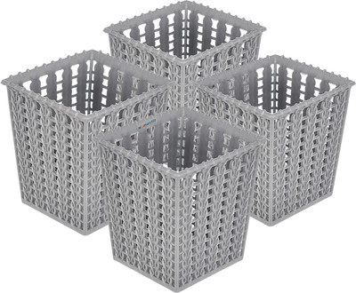 HOMESTIC by Kuber Industries 1 Compartments Plastic Pencil Holder(Grey)