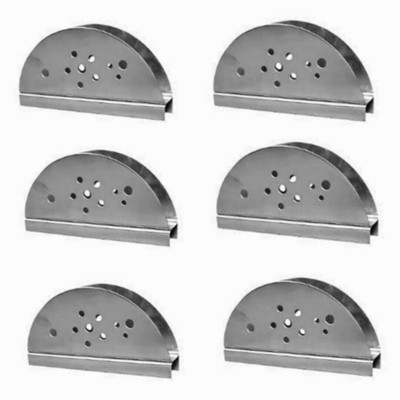 Fably 6 Compartments Stainless Steel Napkin Stand(Silver)