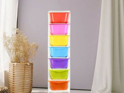 HUMBLE KART 7 Compartments Plastic Multi Purpose(Multicolor)