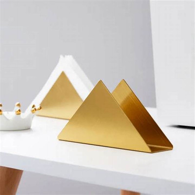 Beauty Flow 2 Compartments stainless steel napkin holder(Gold)
